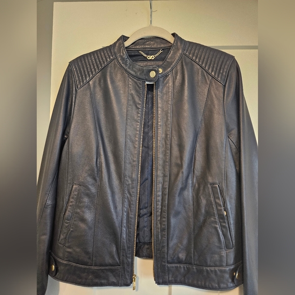 REAL LEATHER JACKET- Cole Haan - Picture 2 of 5